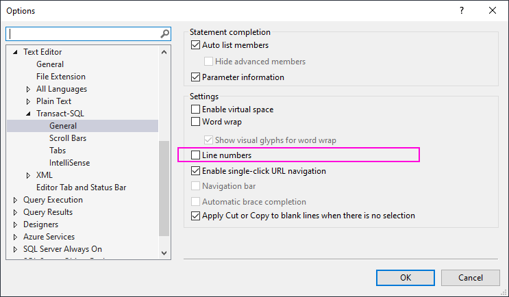 how-to-show-line-numbers-in-sql-ssms