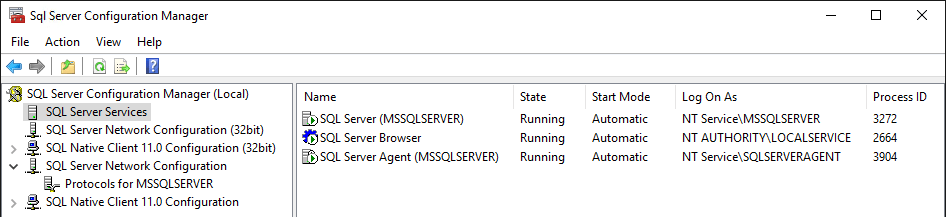 SQL Server Service Restart (Config Man.)