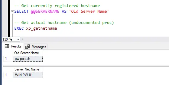 SQL Server Get Hostname