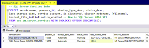 Get SQL Server Services Info from Command - DBASco