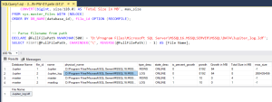 Get Database FileNames and Paths in SQL Server - DBASco