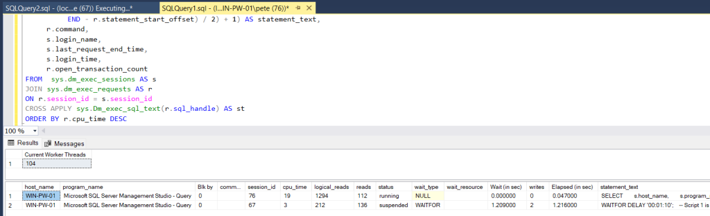 SQL Server Quick Performance Troubleshooting Script